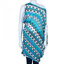 Pre Owned Missoni Mare Multicolor Knit Asymmetric Top S