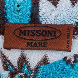 Pre Owned Missoni Mare Multicolor Knit Asymmetric Top S