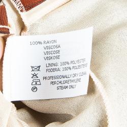 Pre Owned Missoni Brown One Shoulder Dress M