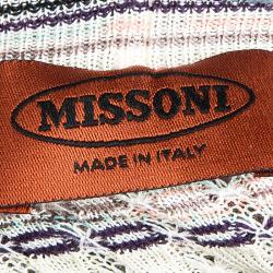 Pre Owned Missoni Multicolor Turtleneck Top M