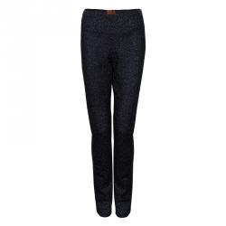 Pre Owned Missoni Black Metallic Detail Trousers M