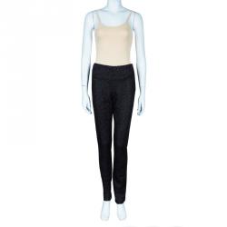 Pre Owned Missoni Black Metallic Detail Trousers M