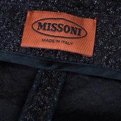 Pre Owned Missoni Black Metallic Detail Trousers M