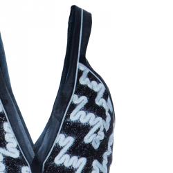 Pre Owned Missoni Monochrome Knit Maxi Dress M