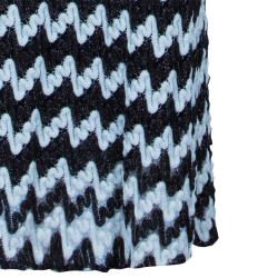 Pre Owned Missoni Monochrome Knit Maxi Dress M