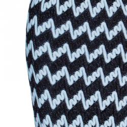 Pre Owned Missoni Monochrome Knit Maxi Dress M