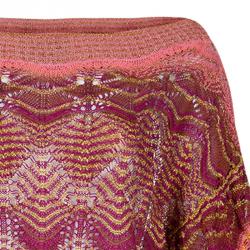 Pre Owned Missoni Metallic Crochet Top L