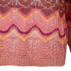 Pre Owned Missoni Metallic Crochet Top L