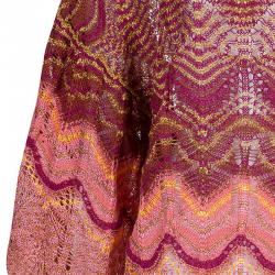 Pre Owned Missoni Metallic Crochet Top L