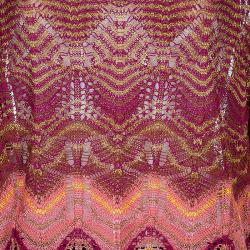 Pre Owned Missoni Metallic Crochet Top L