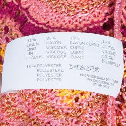Pre Owned Missoni Metallic Crochet Top L