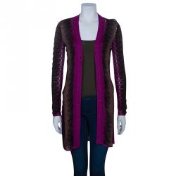 Pre Owned Missoni Multicolor Long Cardigan S