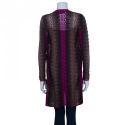Pre Owned Missoni Multicolor Long Cardigan S