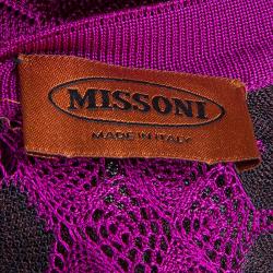 Pre Owned Missoni Multicolor Long Cardigan S