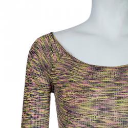 Pre Owned Missoni Multicolor Off-Shoulder Top S