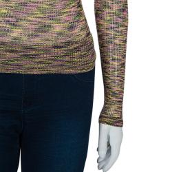 Pre Owned Missoni Multicolor Off-Shoulder Top S