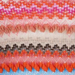 Missoni Multicolor Zig-Zag Pattern Knit Strapless Romper S