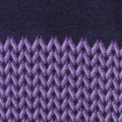 Pre Owned Missoni Purple Printed Crochet Knit Mini Dress L