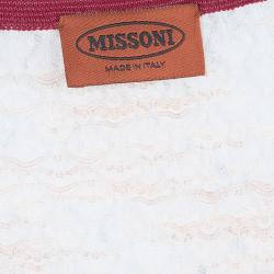 مملوكة مسبقًا Missoni Multicolor ZigZag Patterned Knit Long Cardigan M