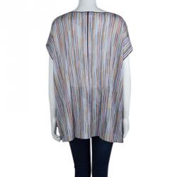 Pre Owned Missoni Mare Multicolor Striped Knit Tunic M