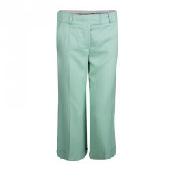 Pre Owned Missoni Green Textured Weave Pant Suit M