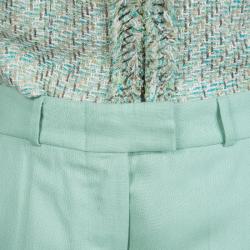 Pre Owned Missoni Green Textured Weave Pant Suit M