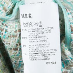 Pre Owned Missoni Green Textured Weave Pant Suit M
