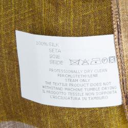 Pre Owned Missoni Multicolor Printed Organza Belted Sheer Kimono Top M