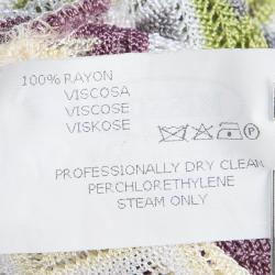 Pre Owned Missoni Multicolor Knit Chevron Pattern Sleeveless Dress S