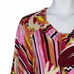 Pre Owned Missoni Multicolor Short Sleeve Top M