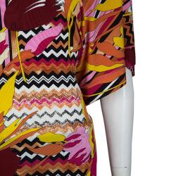 Pre Owned Missoni Multicolor Short Sleeve Top M