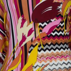 Pre Owned Missoni Multicolor Short Sleeve Top M