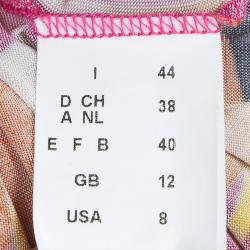 Pre Owned Missoni Multicolor Short Sleeve Top M