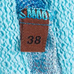 Pre Owned Missoni Multicolor Lurex Knit Sleeveless Top S