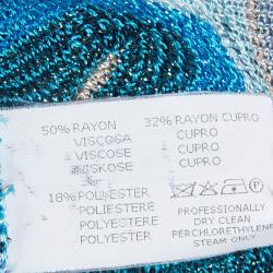 Pre Owned Missoni Multicolor Lurex Knit Sleeveless Top S