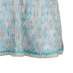 مملوكة مسبقًا بلوزة ميزوني ذهبي رقبة حمالات تريكو L