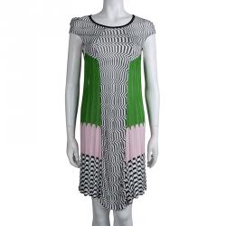 Pre Owned Missoni Mare Multicolor Knitted Panel Dress S
