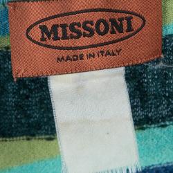 Pre Owned Missoni Multicolor Striped Knit Sleeveless Top L