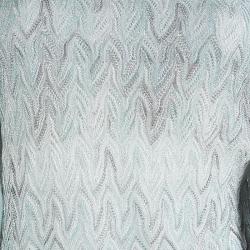 Pre Owned Missioni Multicolor Perforated Lurex Knit Top and Cardigan Set M/L