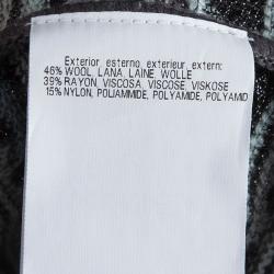 Pre Owned Missioni Multicolor Perforated Lurex Knit Top and Cardigan Set M/L