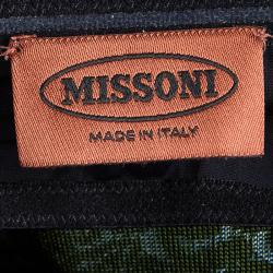 Pre Owned Missoni Multicolor Lurex Knit Strapless Maxi Dress S