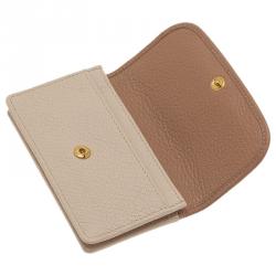 Pre Owned Miu Miu Two Tone Madras Leather Bow Detail Wallet 