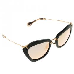 Miu Miu Gold SMU04Q Cat Eye Sunglasses