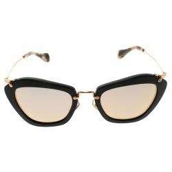 Miu Miu Gold SMU04Q Cat Eye Sunglasses