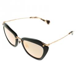 Miu Miu Gold SMU04Q Cat Eye Sunglasses