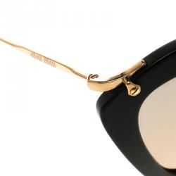 Miu Miu Gold SMU04Q Cat Eye Sunglasses