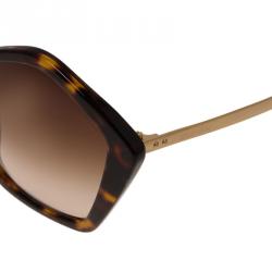 Miu Miu Tortoise Pentagon 2AU-6S1 Sunglasses 