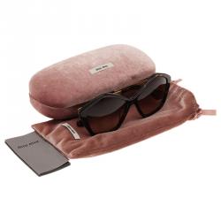 Miu Miu Tortoise Pentagon 2AU-6S1 Sunglasses 