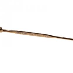 Pre Owned Miu Miu Tortoise SMU10N Cat Eye Sunglasses