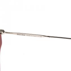 Miu Miu Red SMU11Q Semi Rimless Wink Cat Eye Sunglasses